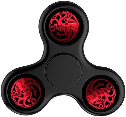 New Style Cool Tri-Hands Fidget Spinner Toy, Stress Reducer Relieve Anxiety and Camo, Fashion Design and Images(Game of Thrones - Black)