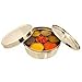 Saachi Stainless Steel Spice Box Indian Masala Dabba with 7 Spice Containers, Spoon and Double Lid Keeps Spices Fresh
