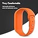 ANCOOL Compatible with Vivofit JR Bands Soft Silicone Wristbands Replacement for Vivofit 3/Vivofit JR/Vivofit JR2 Tracker, Orange