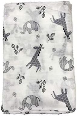 NorCWulT Pure Cotton Baby Blanket for Boys and Girls Swaddling Blankets Baby Blankets- 122 * 122cm (elephant Deer)
