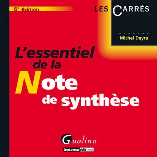 L' essentiel de la note de synthèse