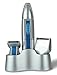 3 in 1 Hair Cutting Kit With Stand - Interchangeable Grooming Set Includes Electric Shaver, Nose Trimmer, Side Burn Trimmer - Cordless Travel Stubble Beard Shaving
