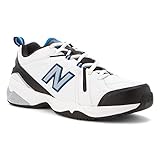 New Balance Men's MX608V4 Training Shoe,White/Royal,10 D US