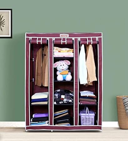 Novatic High Capacity Foldable Wardrobe Cloth Almirah Collapsible