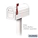 4895WHT Standard Mailbox Post In-Ground Mounted, White