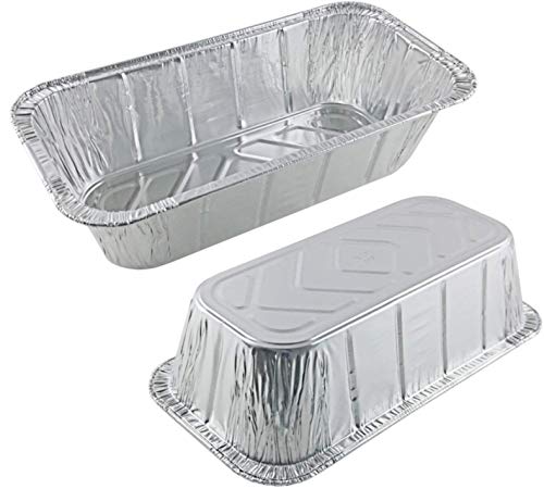 35 Pack - 2LB Loaf Pans, Aluminum Loaf Pans, Bread Pans, Meatloaf Pans l Cake Pan, Foil Loaf Pans, Disposable Aluminum, l Top bakery's choice Tin Pans - Standard Size, 2 Pounds - 8.5" X 4.5" X 2.5"