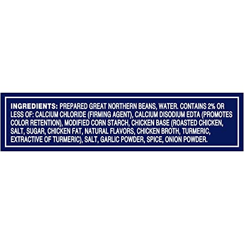 BUSH’S BEST CANNED WHITE CHILI BEANS, SOURCE OF PLANT BASED PROTEIN AND FIBER, LOW FAT, GLUTEN FREE, 15.5 OZ