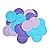 Conjugal Bliss 20PCS Party Supplies Purple and Blue Happy Birthday Banner Tissue Paper Flowers Tissue Tassel Garland For Wedding Baby Shower Party Decorations