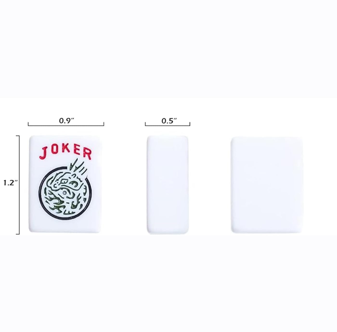 American Mahjong Game Set, 166 Quality White Tiles, 4 All-in-One Color Rack/Pushers, Mahjong Tile Set with Blue Printed Carrying Bag
