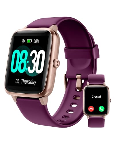 GRV Smartwatch Damen Herren mit Telefonfunktion,1.85" HD Fitnessuhr