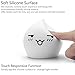 GoLine Cute Waterdrop LED Children Night Light, Multicolor Silicone Baby Nursery Lamp, Sensitive Tap Control, Warm White&7-Color Breathing/Manual 3 Light Modes, Powered by 3 AAA Battery.(GL-NL006)
