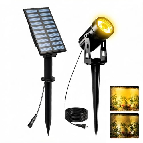 T-SUNUS Solar Spotlights Warm White 3000K Metal