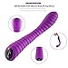 Sensaty Cordless Wand Massager, USB Rechargeable Powerful Body Massage Wand Waterproof Silicone Vibrator Massager for Personal Use- Purple