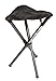 Walkstool - Basic Model - Black Color - 3 Legged Folding Stool in Aluminium - Height 20