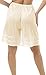 Underworks Snip-A-Length Pettipants Culotte Slip Bloomers Split Skirt X-Large-Beige