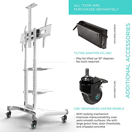 ONKRON Mobile TV Stand with Wheels Rolling TV Stand for 4070 Inch LED