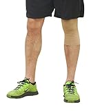BeVisible Sports - Knee Compression Sleeve For Men Women & Youth - Best Support For Crossfit, Weightlifting, Volleyball, Squat, Workout & Recovery (Beige, Small)