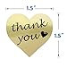 Thank You Stickers Gold Foil Labels Roll, 1.5