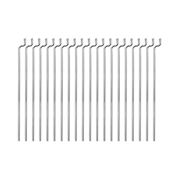 sourcing map 1,2mm x 340mm (13,3 Zoll) Stahl Z Zug/Druckstangen Teile für RC Flugzeug Boot Ersatz (Packung von 20)