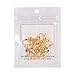 Pandahall 10pcs Golden Brass Clip-on Earring Components for Non-Pierced Ears 13.5x17x5mm