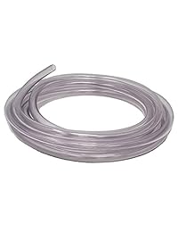 Tubo de vinilo transparente de PVC sellado sin reforzar, ID de 5 16" x ID de 7 16".