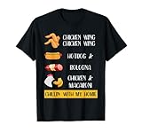 Chicken Wing Chicken Wing Hotdog and Bologna Shirt