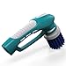 EVERTOP Car Polishing and Waxing Buffer, Waterproof Electronic Mini Cordless Handheld Auto Car Cleaning Brush Kit
