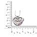 cocojewelry MOM Word Engraved Heart Love Pendant Necklace (Pink)