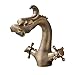 Rozin Dragon Design 2 Knobs Bathroom Basin Faucet Single Hole Lavatory Sink Mixer Tap Antique Brass