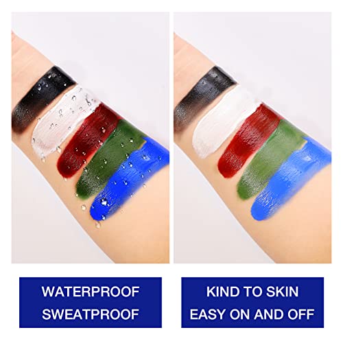 Face Paint for Kids, Ultikare Blue Body Paint Waterproof Cream Painting Makeup Adults Children for Sports Halloween SFX Special Effects Cosplay Costume Party 0.64 oz