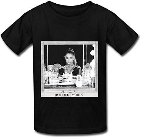 Ariana Grande Tour 2016 Dangerous Woman Poster Big Boys'Girls' T Shirt Black