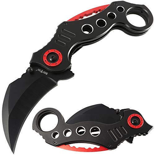 Karambit Knife Spring Assisted Karambit Folding Pocket Claw Knofe
