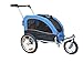 Booyah Medium Pet Dog Stroller & Pet Bike Trailer with Suspension - Blue