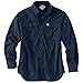 Carhartt Men's Big & Tall Long Sleeve Solid Work Shirt,Navy,X-Large Tall