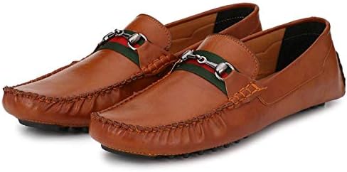 Anshul fashion Men's Synthetic Smart Fit Casual Tan Driving Shoes Men's Comfort Casual Loafers