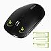 KUMLemg Wireless Mouse, Optical Portable Computer Mouse with USB Receiver, 3 DPI Levels and Power Save, Slim Cordless Mouse for Laptop, PC, MacBook, Chromebook[Black]