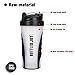 BOTTLED JOY Protein Shaker Bottle, Non-Toxic Wide Mouth 100% Leak Proof Shake Water Bottles 27oz 800ml (Clear)