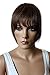 CAISHA 100% HUMAN HAIR Clip in Bangs Fringe Hair Piece Hair Extension Brown Mix H313b