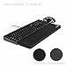 Grifiti Fat Wrist Pad 17 Smooth Skin Surface is a 4 X 17 X 0.75 Inch Wrist Rest for Standard Keyboards, Full Length Mechanical Keyboards