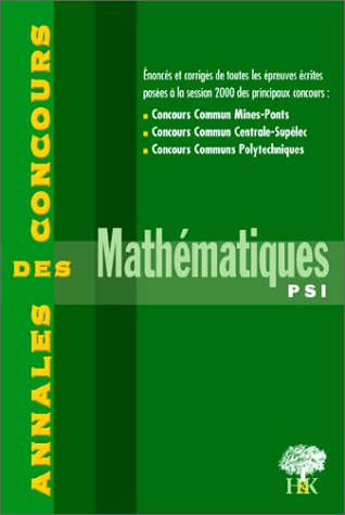 Mathématiques, PSI
