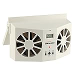 SUGERYY Solar Dual Fan Car Front/Rear Window Air Vent Cool Cooler Fan Windshield Fan