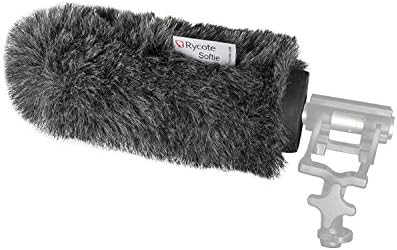 Rycote Softie, Long Hair Wind Diffusion, 18cm Long with Medium Hole, Front Only with MICROFIBER CLOTH Bundle