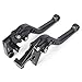 MTO® Pair YAMAHA 02-03 R1 / 99 - 04 R6 / 06 - 09 R6S / 01 - 05 FZ1 FAZER Short Brake Clutch Levers Black 1999 2001 2002 2003 2004 2005 4YFY688F14SB