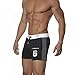 Malavita Low Rise Training Short Sport Running Pants with Pockets (XXL, Black)