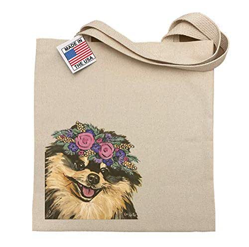 pomeranian tote bag