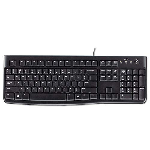 Logitech-K120-Clavier-USB-cbl-pour-entreprise-Disposition-amricaine