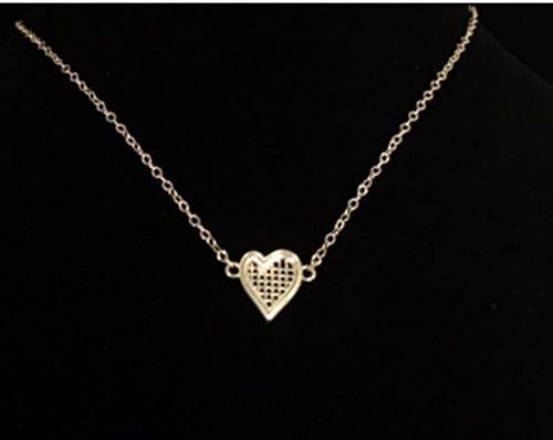 Heart Strings Petite Tennis Pendant Sterling Silver Necklace 16"