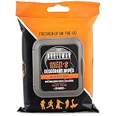 Men's Deodorant Wipes with Aloe Vera - 25 COUNT