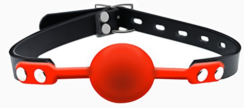 Star Tech Bondage Gear Silicone Mouth Gag (Red)