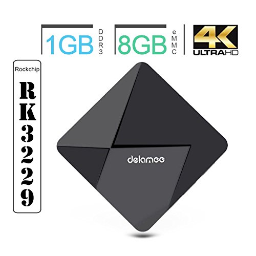 [Pure Version]XEDIRECT Android 6.0 TV Box , 4K WiFi Android Box DOLAMEE D5 Quad Core True 4K Playing with Learning Remote